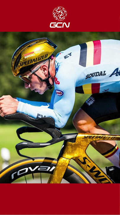 Remco Evenepoel's Gold TT Bike! 🔥 Hot Or Not? ❄️ #ttbike #remcoevenepoel #globalcyclingnetwork #gcn