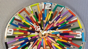 Creating a Colorful Pencil Clock | DIY Resin Art