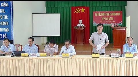 Đại biểu Hội đồng nhân dân 2 cấp tiếp xúc cử tri TP Cao Lãnh