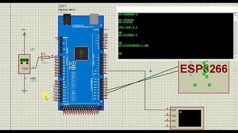 ESP8266 wifi module simulation proteus | web server example