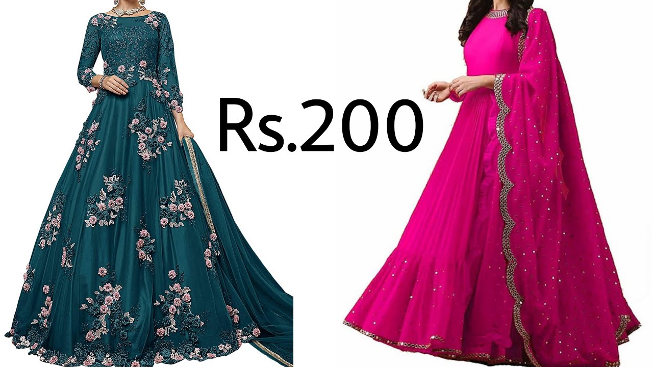 Buy Latest Party Wear Gown ₹200/- Gown 