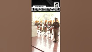 CM Yogi Adityanath welcomes UP Governor Anandiben Patel ahead of Budget Session 2025