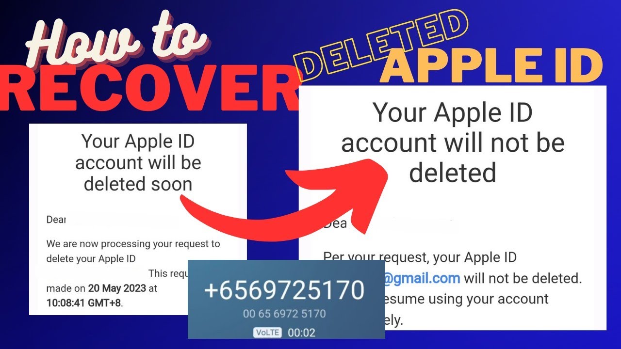Can Apple recover deleted Apple ID?