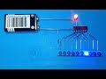 10 step LEDs charser using ic 4017 only without PCB board