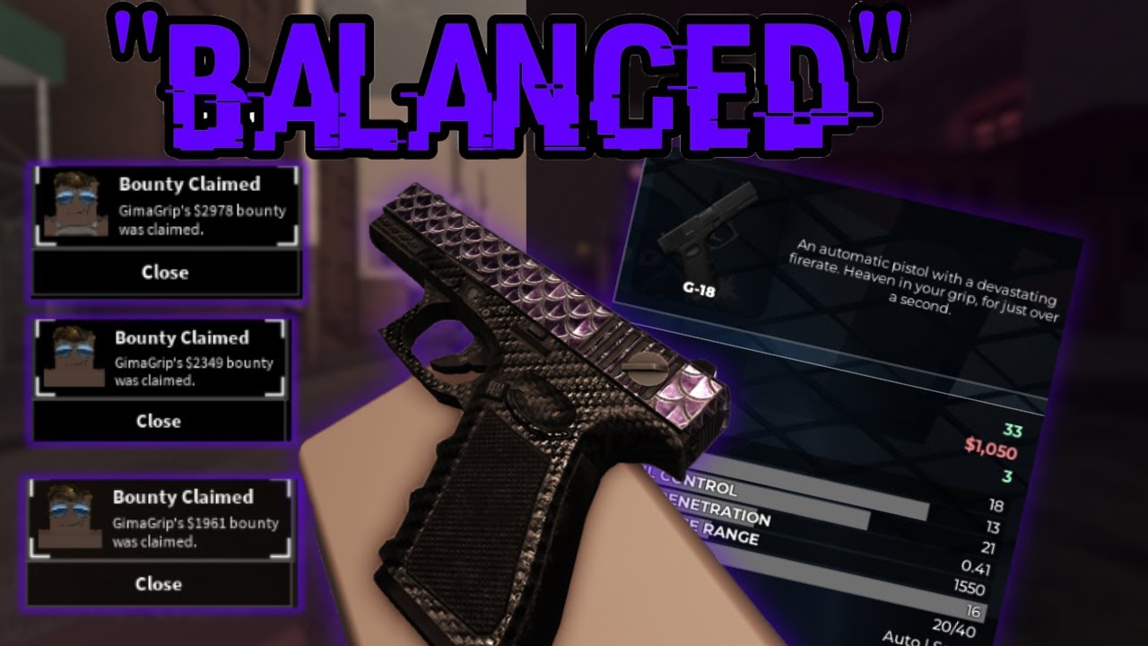 The g18 is totally "balanced" | Roblox criminality