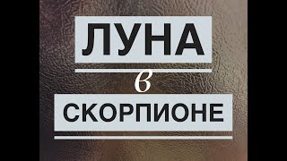 🔴Луна в Скорпионе ( очень особенное положение)