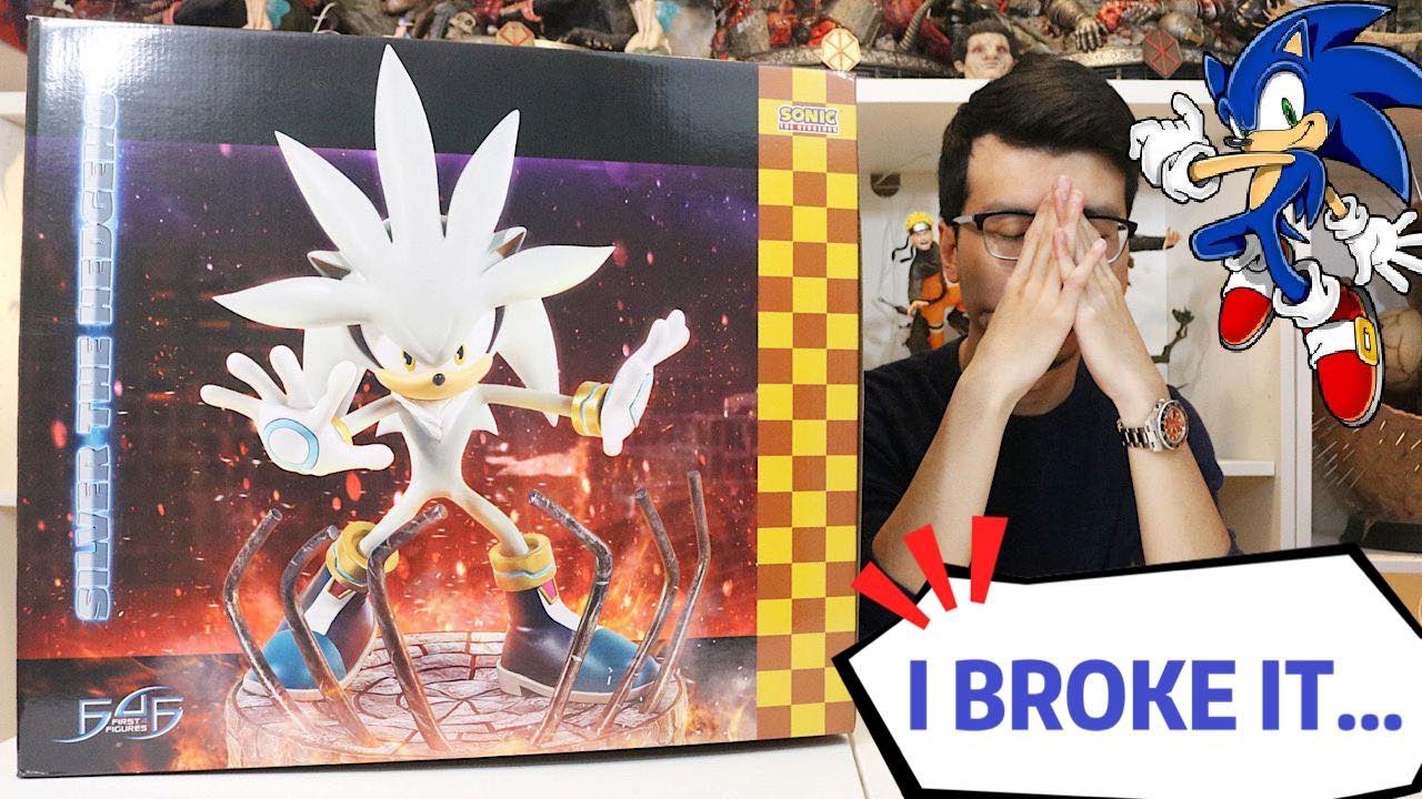 Unboxing SILVER Statue From SONIC F4F. BUT I BROKE IT...
