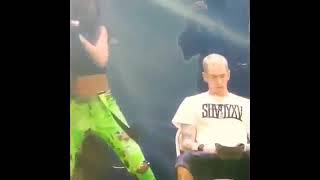 Eminem - ice bucket challenge on the stage live