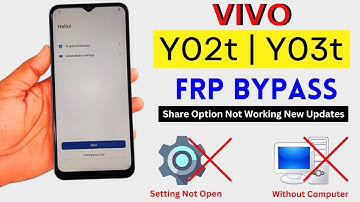 Vivo Y02t | Y03t Frp Bypass Without Pc 2025 | Setting Not Open | Google Account Remove Android 13/14