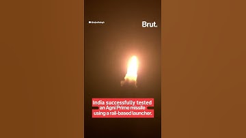India conducted its first launch of the Agni-Prime missile from a rail-based mobile launcher.