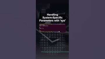 Handling System-Specific Parameters with 