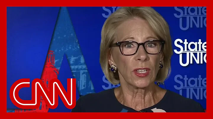 DeVos asked if she has a plan to reopen schools. S...