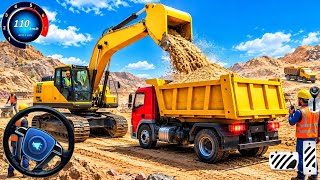 Railroad Builder Simulator Game - Highway Excavator Construction JCB - Android Gameplay screenshot 3
