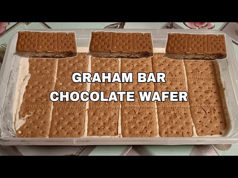 #GRAHAM BAR WITH CHOCOLATE WAFER 3 INGREDIENTS ONLY #trending #satisfying #dessert #viral