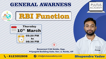 RBI Powers and Functions | CRR, SLR, Repo Rate, Bank Rate Explained | Hindi by Bhupender Yadav