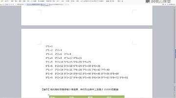《python人工智能基础第一季》 4·9  嵌套循环练习 九九乘法表 打印表格数据