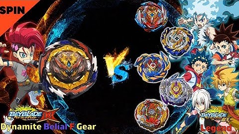 베이블레이드 버스트 DB 다이너마이트 벨리알 F기어 Beyblade burst DB 【Dynamite Belial F Gear VS Sparking Legend】