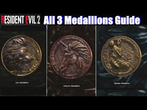 Video: Resident Evil 2 - Locații De Statui De Medalion și Soluții De Puzzle Pentru Leu, Unicorn și Maiden Explicate