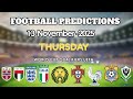FOOTBALL PREDICTIONS TODAY 13 NOVEMBER 2025 | WORLD CUP QUALIFIERS | UEFA | BETTING TIPS |KICKIQ