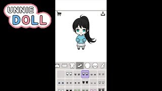 Unnie Doll (Make your own character) - iOS Gameplay screenshot 3