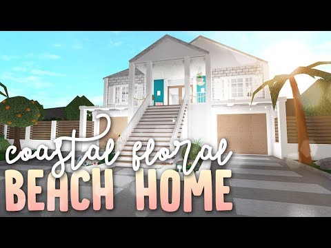 Coastal Floral Beach Home 89k Bloxburg Build Alixia Youtube - roblox beach house roleplay videos