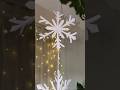 snowflakes ❄️ #christmasdecor #navidad #diynavidad #papercraft #cristmasdecor #viralshorts #shorts