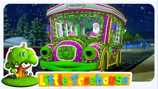 Christmas Santa Wheels on the Bus Rhyme, Xmas Carols & Song for Kids