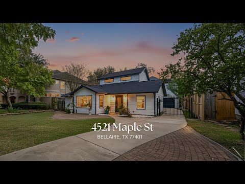 4521 Maple St, Bellaire, TX home video tour