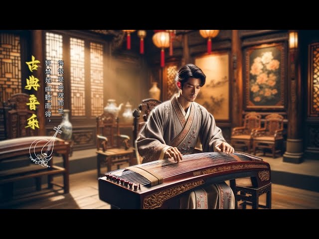 【Guzheng Traditional Music】▶⏺【古典音樂】超好聽的中國古典音樂🍓這些古箏琵琶竹笛二胡合奏的作品猶如一幅幅瑰麗的音樂畫卷，讓您沉浸在音樂的饗宴中。 class=