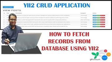 How to Fetch all Records from Database and display on Home Page using PHP Yii2 Part-3