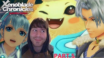 First Time Playing XENOBLADE DEFINITIVE EDITION Blind playthrough PART 5 (THESE CHARACTERS THO!)