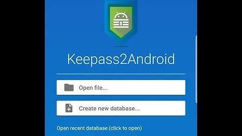 Basic tutorial use of keepass2android part 1