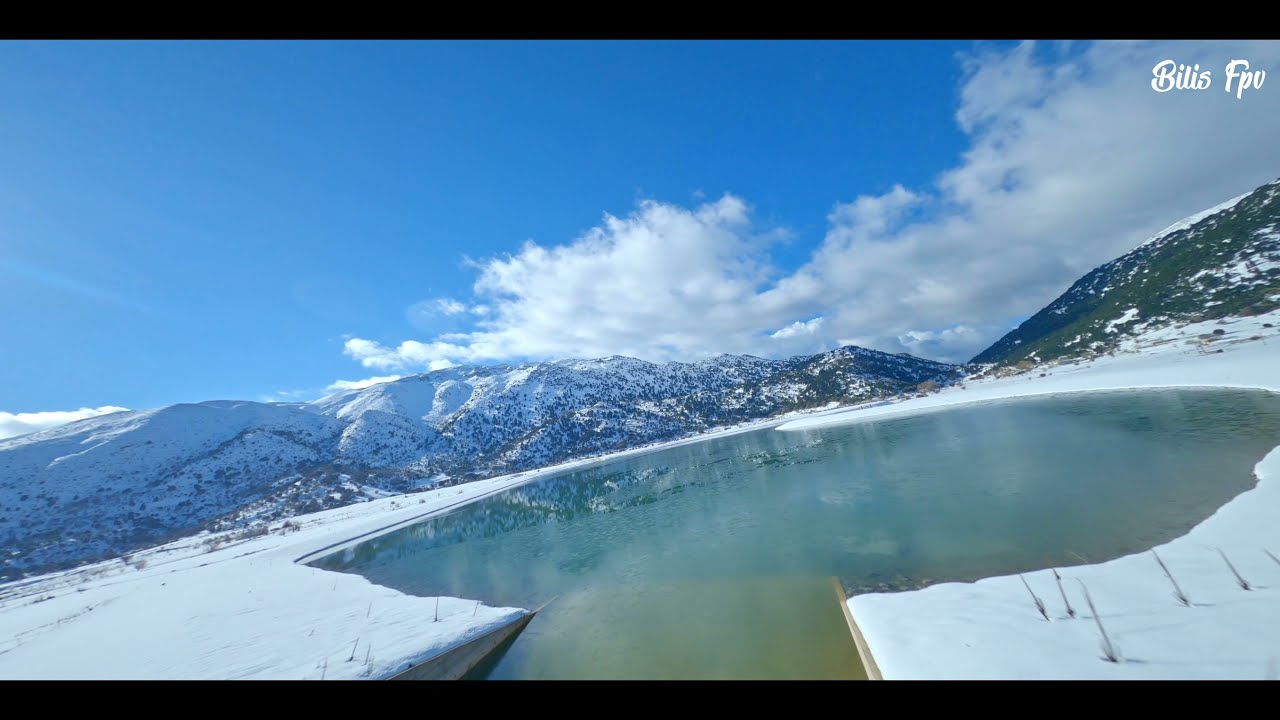 Omalos plateau.The White mountains on Crete.Fpv cinematic
