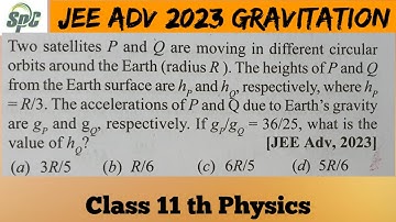 Two satellites P and Q are moving in different circular orbits around the earth ( radius R ) . The h