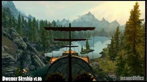 Skyrim Mod: Dwemer Skyship, fully flyable