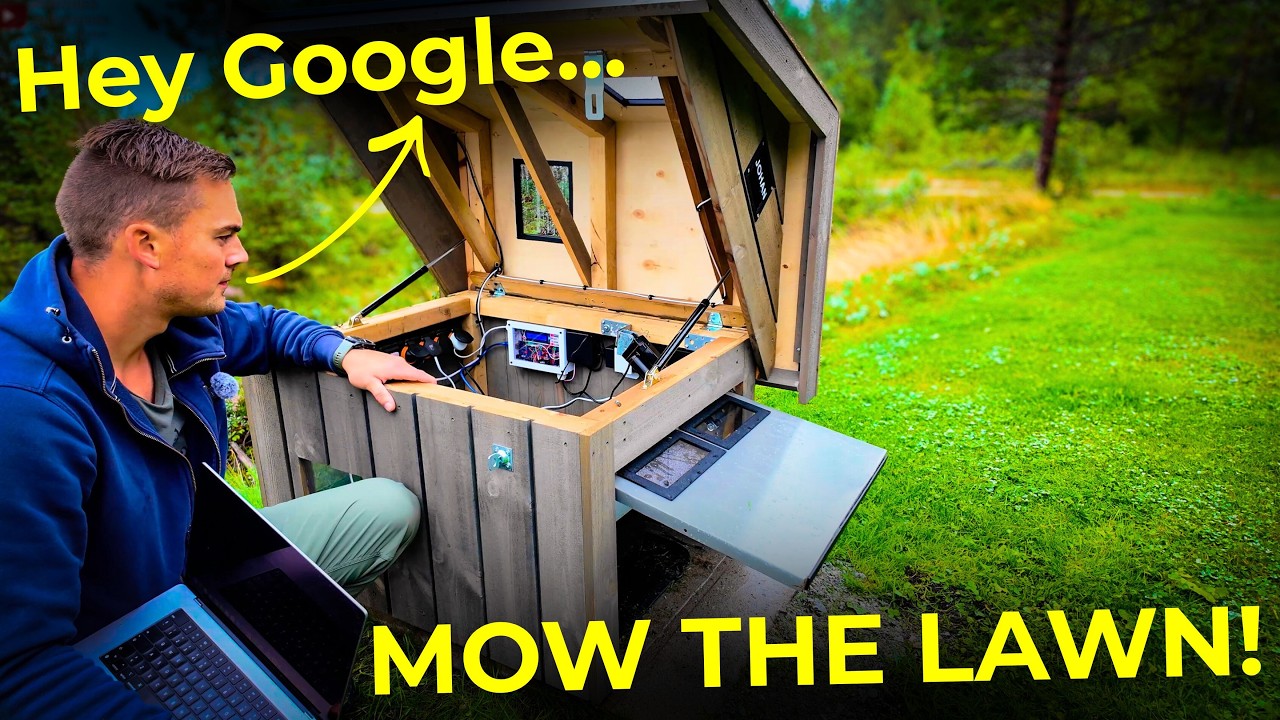 I Built the Most Insane Robot Lawn Mower Garage Ever | Fully Automated