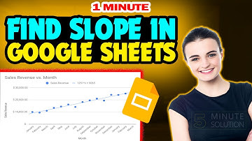 How to find slope in google sheets 2024 (Quick & Easy)