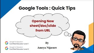 Quick Tips for Educators: Open New Google Files Instantly #Google #Educators #learn #Productive
