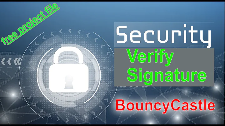 C# - Verify Digital Signature with public key using BouncyCastle (free project file included)