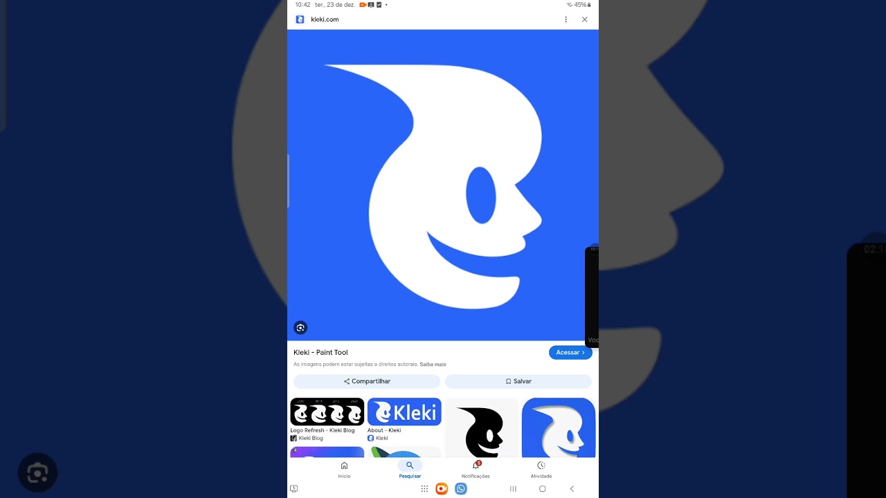 Kleki desenhando monstros com o meu primo