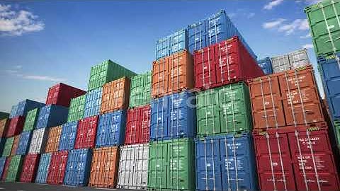 Cargo Containers Port | Motion Graphics - Envato elements