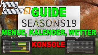 [GER]TEIL 2🚜ERKLÄRUNG MENÜ+KALENDER+WETTERVORHERSAGE LS19 SEASON🔥PS4🔴HD👀
