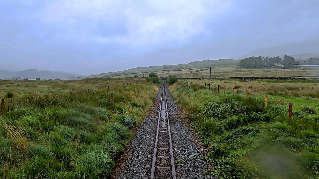 Driver's Eye View - Welsh Highland Railway (Rheilffordd Eryri) - Porthmadog to Caernarfon