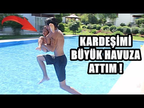 KARDEŞİMLE HAVUZA ATLADIM ! (NE YAPTI ?)