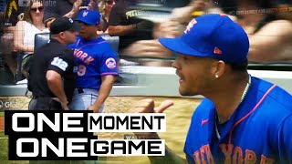 Mets Manager Bodies Umpire Over Fair/Foul Call