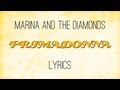 Marina and the Diamonds-Primadonna lyric video [Electra Heart Album]