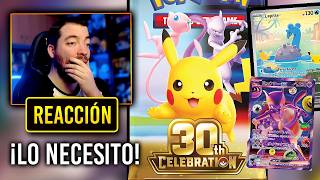 ¡LO NECESITO YA! Mi REACCIÓN al SET del 30 ANIVERSARIO de POKÉMON TRADING CARD GAME