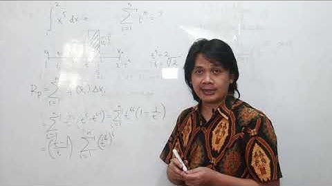 Easy kalau pakai Teorema Dasar Kalkulus. Pakai Jumlah Riemann? Clever!