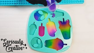 Watch Me Resin #87 | Pastel Rainbow Keychains | Timelapse | Seriously Creative