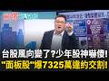 台股風向變了?今年第3高... 少年股神嚇傻! "面板股"爆7325萬違約交割 日圓創40年新低! 貨幣集體崩跌 亞洲金融危機再襲?｜【驚爆新聞線】20260707｜三立新聞台